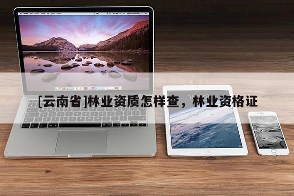 [云南省]林業(yè)資質(zhì)怎樣查，林業(yè)資格證