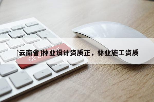 [云南省]林業(yè)設(shè)計(jì)資質(zhì)正，林業(yè)施工資質(zhì)