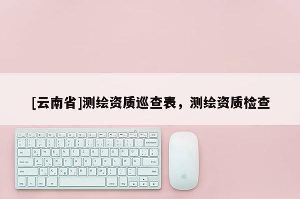 [云南省]測繪資質巡查表，測繪資質檢查