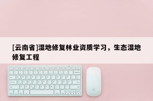 [云南省]濕地修復(fù)林業(yè)資質(zhì)學(xué)習(xí)，生態(tài)濕地修復(fù)工程