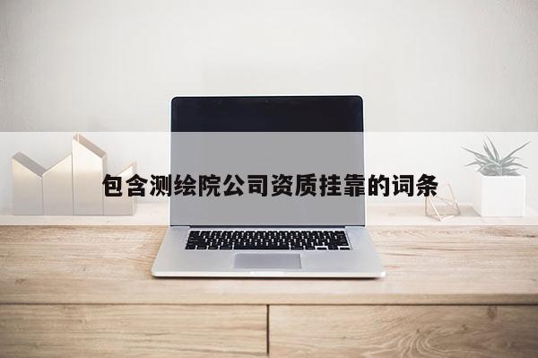 包含測(cè)繪院公司資質(zhì)掛靠的詞條
