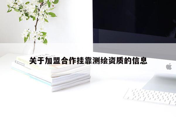 關(guān)于加盟合作掛靠測繪資質(zhì)的信息